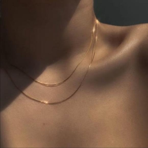 NEW 18K GOLD 18” SNAKE CHAIN NECKLACE - Picture 2 of 4